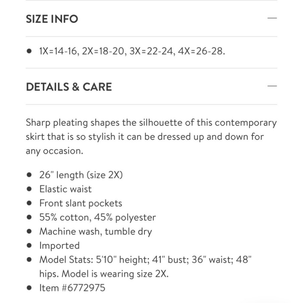 *brand new* Plus skirt from Nordstrom Rack - Picture 3 of 3